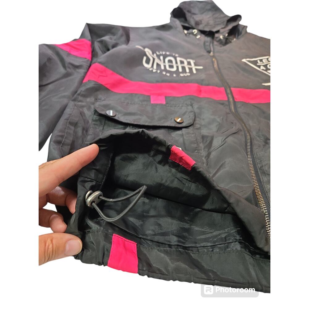 Graphic, Black & Pink, Hooded Jacket | Size Small - Picture 4 of 9